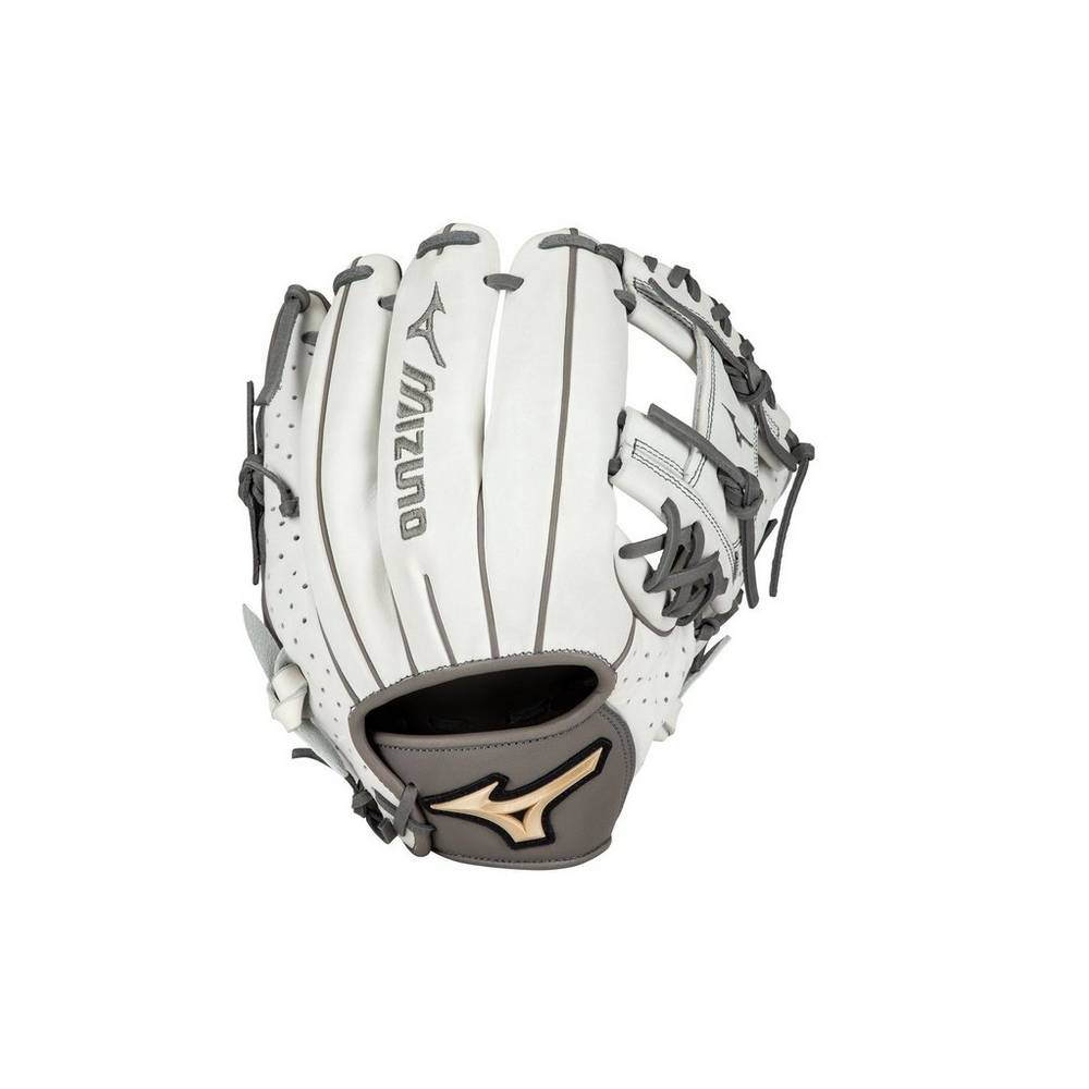 Mizuno Prime Elite Infield/Pitcher Fastpitch 11.75" - Bayan Eldiven - Beyaz/Gri Türkiye (BUNQAT-260)